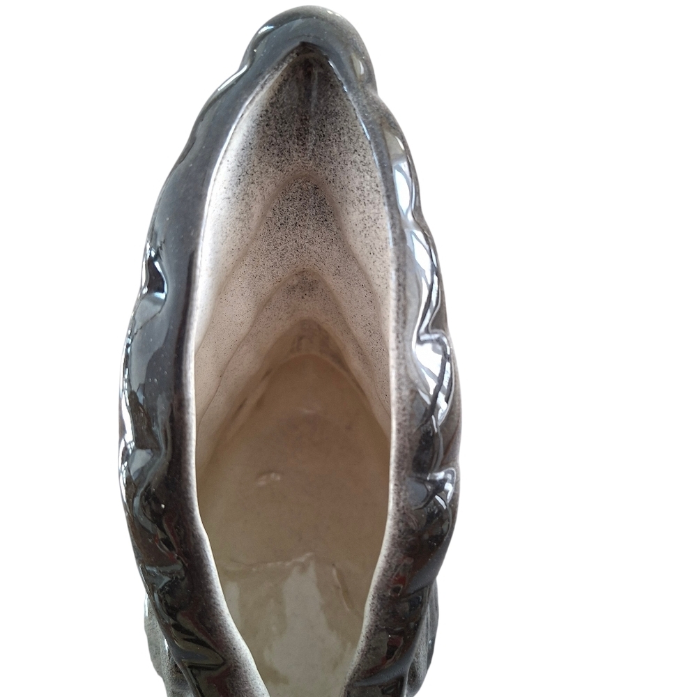 Vintage Mid Century Modern Gray Swan Figurine Planter Pottery Ceramic - Picture 6 of 10
